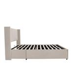 Gestoffeerd bed Savona - 200 x 140 cm - Beige - Incl. Bedlad, Verzenden, Nieuw