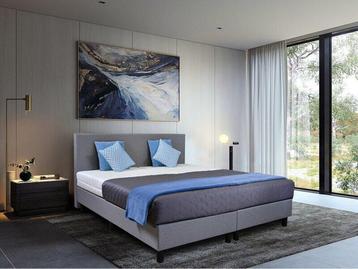 Boxspringcombinatie M-Ray, Valencia, Grijs beschikbaar voor biedingen