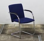 Lande Vergaderstoel Slede Frame Blauw, Huis en Inrichting, Stoelen, Ophalen of Verzenden, Gebruikt