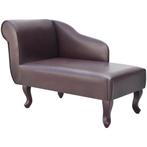 vidaXL Chaise longue kunstleer bruin, Huis en Inrichting, Banken | Sofa's en Chaises Longues, Verzenden, Nieuw