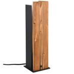 LED Tafellamp - Trion Nuri - E27 Fitting - Vierkant - Bruin, Huis en Inrichting, Lampen | Tafellampen, Ophalen of Verzenden, Nieuw