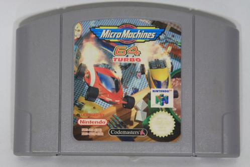 Micro Machines 64 Turbo (EUR) (Nintendo 64 Cartridges), Spelcomputers en Games, Games | Nintendo 64, Gebruikt, Ophalen of Verzenden