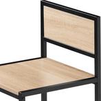 2dekans | tectake® - Zitgroep Milton - Eetkamerset - Compact, Huis en Inrichting, Ophalen of Verzenden, Zo goed als nieuw, Bruin