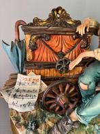 Beeldje - Capodimonte Porcelain Figurine - Organ Grinder - O, Antiek en Kunst