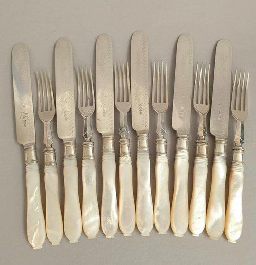 Boardman & Glossop - Bestekset (12) - Verzilverd -, Antiek en Kunst, Antiek | Meubels | Tafels