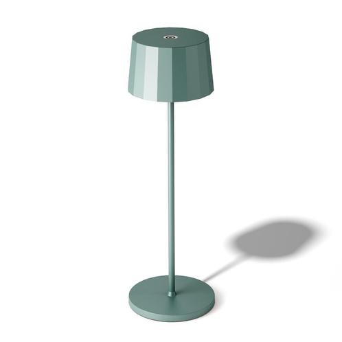 Oplaadbare LED Tafellamp Lido Groen Binnenverlichting, Huis en Inrichting, Lampen | Tafellampen, Verzenden