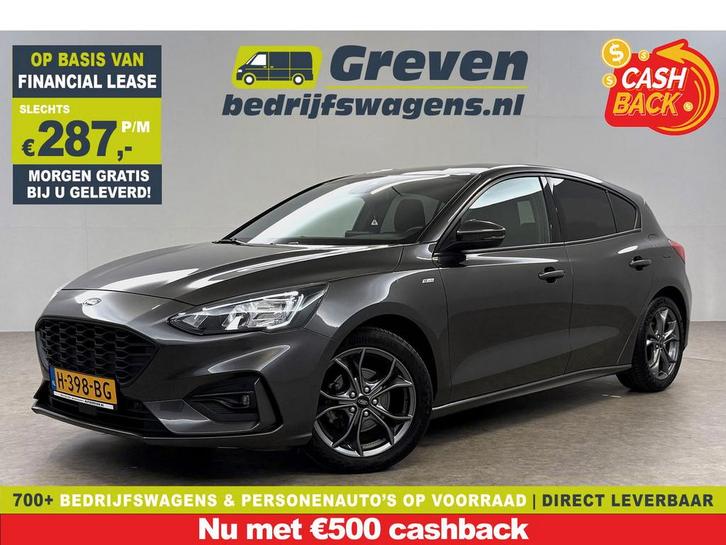 Ford Focus 1.0 EcoBoost ST Line Business LED Carplay Clima, Auto's, Ford, Te koop, Handgeschakeld, Financial lease, Benzine, Zilver of Grijs