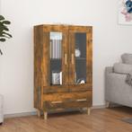vidaXL buffetkast 70x31x115 cm bewerkt hout gerookt, Huis en Inrichting, Verzenden, 100 tot 150 cm, Nieuw, 50 tot 100 cm