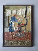 Tegel - Cloisonne (oorlogs) tegel Eer aan Hollands vrouw -, Antiek en Kunst