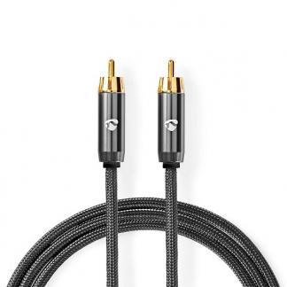 Tulp kabel | Nedis | 5 meter (Mono, Verguld, 100% koper), Audio, Tv en Foto, Audiokabels en Televisiekabels, Nieuw, Verzenden