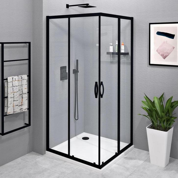 Aanbieding: Douchecabine Gelco Sigma Simply Black Vierkant, Doe-het-zelf en Verbouw, Sanitair, Douche, Nieuw, Ophalen of Verzenden