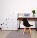 Kunststof opbergkast met 6 vakken en deuren 96x96x30 cm, Verzenden, Nieuw