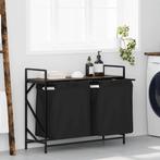 vidaXL Wasmand 2 vakken met plank gerookt eikenkleurig, Verzenden, Nieuw