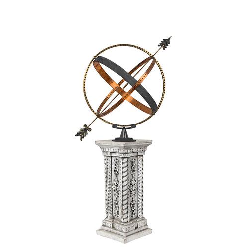 Zonnewijzer Hercules Z13 & sokkel S105 Decoratie, Tuin en Terras, Tuinwanddecoratie, Verzenden