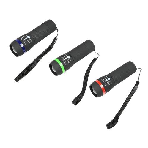 Benson Tactical LED zaklamp - 5 zoomstanden - 50 lumen -..., Caravans en Kamperen, Kampeeraccessoires, Nieuw, Ophalen of Verzenden