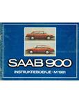 1981 SAAB 900 INSTRUCTIEBOEKJE NEDERLANDS