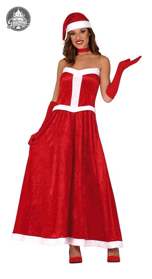 Kerst Vrouw Lange Jurk, Kleding | Dames, Carnavalskleding en Feestkleding, Nieuw, Ophalen of Verzenden
