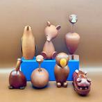 Senshukai  - Speelgoed meubels 7 Vintage wooden animals
