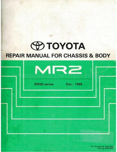 1990 TOYOTA MR2 CHASSIS & CAROSSERIE (SUPPLEMENT), Auto diversen, Handleidingen en Instructieboekjes