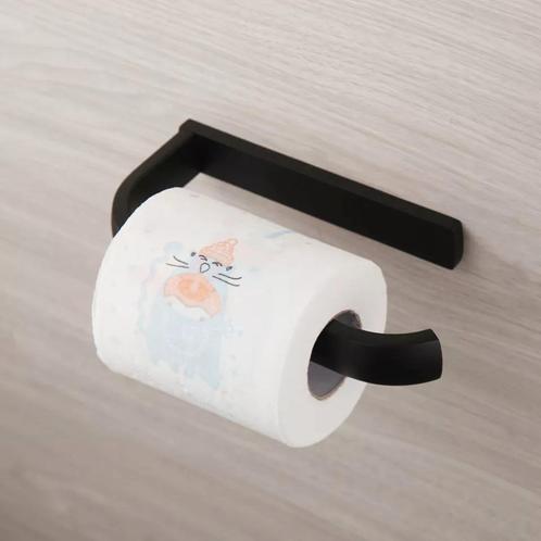 Moderne stijlvolle WC-rol houder zwart, Doe-het-zelf en Verbouw, Sanitair, Overige typen, Nieuw, Rvs, Verzenden