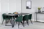 Eetkamerstoel - Nina - Groen - Fluweel - Jörn, Huis en Inrichting, Stoelen, Verzenden, Nieuw