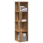 vidaXL Hoekkast 33x33x132 cm bewerkt hout artisanaal, Huis en Inrichting, Verzenden, Nieuw