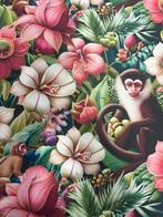 Bekledingstof en gordijnstof met een zacht katoen en een