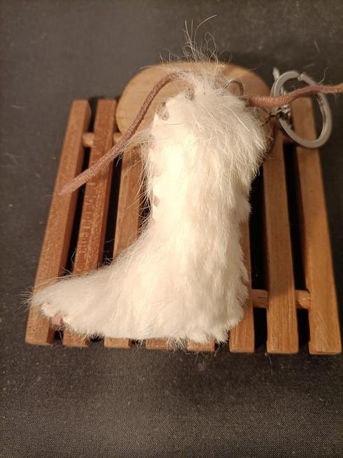 Sleutelhanger hand gemaakt - runder leer - cowboy laars, Verzamelen, Sleutelhangers, Verzenden