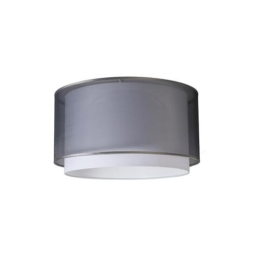 Stoffen hangkap zwart/wit 47/25 -  Duo, Huis en Inrichting, Lampen | Lampenkappen, Minder dan 25 cm, Overige vormen, Wit, Nieuw