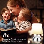 Tafellamp - Bureaulamp - Tafellamp slaapkamer - Wit - Aigost, Verzenden, Zo goed als nieuw