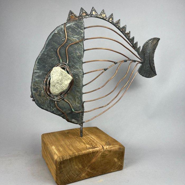 Jacek Drzymaa ( XX- XXI) - Stone FISH - LARGE, Antiek en Kunst, Kunst | Designobjecten
