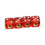 TT-products ventieldoppen Dice Clear Red dobbelstenen 4, Auto diversen, Ophalen of Verzenden, Nieuw