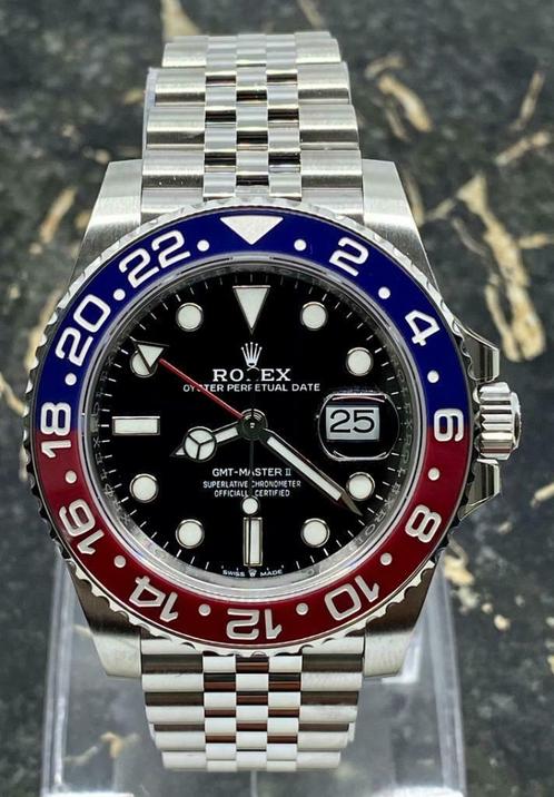 Rolex GMT-Master II - 126710BLRO - Pepsi - 2025 Nieuw, Sieraden, Tassen en Uiterlijk, Horloges | Heren, Staal, Nieuw, Staal, Rolex