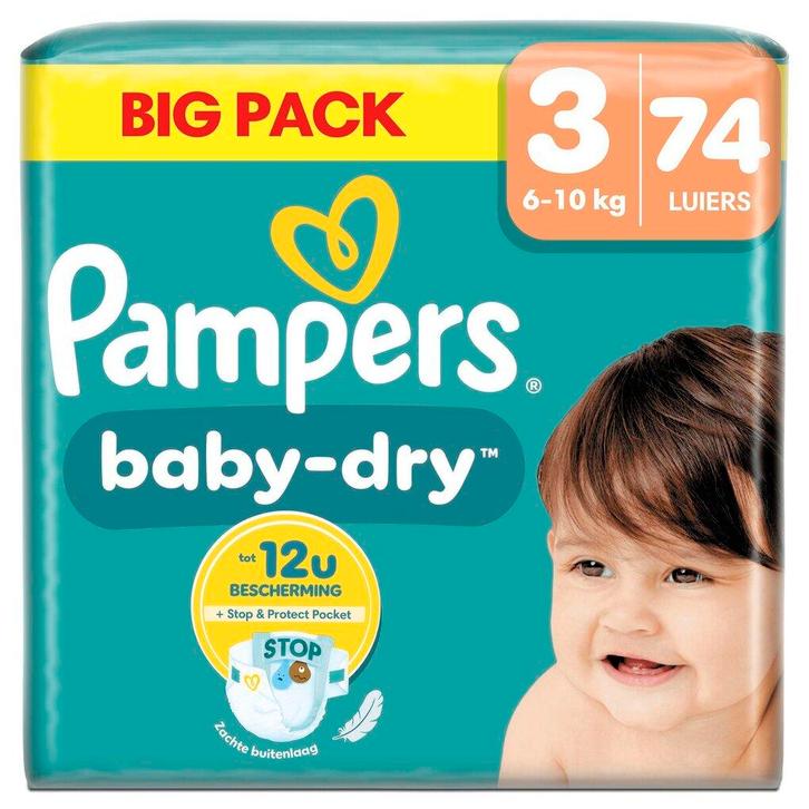 Pampers Baby-Dry Maat 3 Luiers, Kinderen en Baby's, Overige Kinderen en Baby's, Nieuw, Verzenden