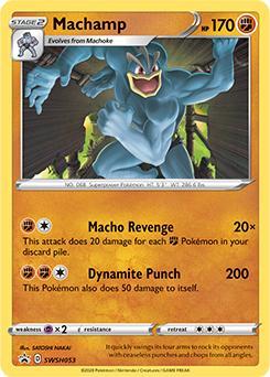 Machamp swsh053 Sword&Shield Promos, Hobby en Vrije tijd, Verzamelkaartspellen | Pokémon, Losse kaart, Nieuw, Foil, Ophalen of Verzenden