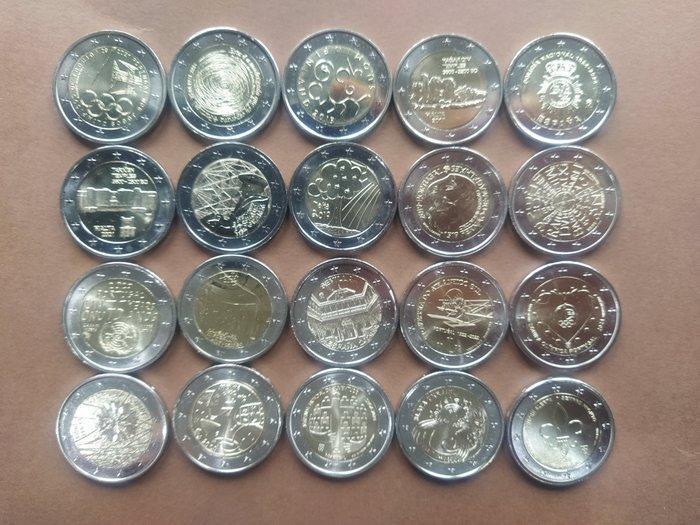Europa. 2 Euro 2013/2025 (20 moedas) (Zonder minimumprijs), Postzegels en Munten, Munten | Europa | Euromunten