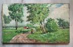 Joseph Grimau (1859 -1938) - Landschap met bomen en weide