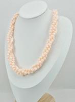 Koraal - Zilver - Halsketting - CORALLO ROSA, Antiek en Kunst