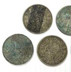 China, Republiek 20 Cents 1932, Lots of 5 coins (Zonder