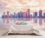 Vlies fotobehang Skyline Miami in pastel -, Huis en Inrichting, Verzenden