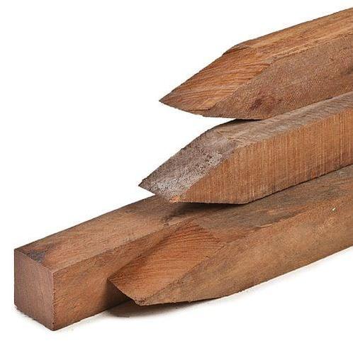Hardhouten palen 7x7cm, Doe-het-zelf en Verbouw, Hout en Planken, Nieuw, Ophalen of Verzenden