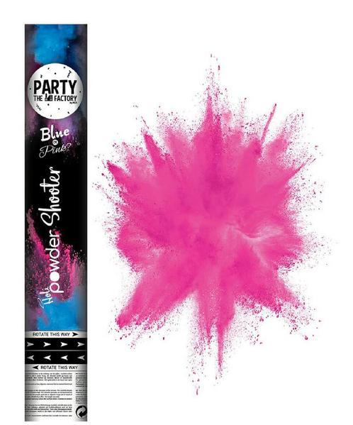 Jep-Party Gender Reveal Roze 30 cm Powder Shooter 919082, Kinderen en Baby's, Kraamcadeaus en Geboorteborden, Nieuw, Verzenden