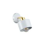 Wandlamp | Metaal | Wit/Goud | E27, Ophalen of Verzenden, Nieuw, Metaal, Industrieel