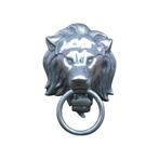 Deurklopper leeuw - aluminium - zilverkleurig, Ophalen of Verzenden, Nieuw