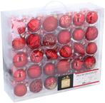 Kerstballen Rood 60 stuks (Kerst artikelen, Interieur), Diversen, Kerst, Verzenden, Nieuw