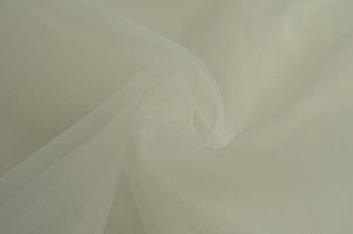 50 meter organza stof - Gebroken wit - 150cm breed, Hobby en Vrije tijd, Stoffen en Lappen, 120 cm of meer, 200 cm of meer, Wit