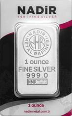 1 oz Nadir zilverbaar, Postzegels en Munten, Edelmetalen en Baren, Verzenden, Zilver