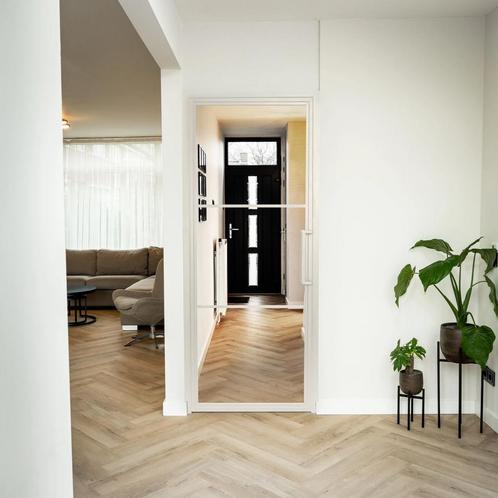 Stalen Binnendeur - Wit - 3 Vlaks - Helder glas, Doe-het-zelf en Verbouw, Deuren en Horren, Nieuw, Metaal, Binnendeur, 200 tot 215 cm