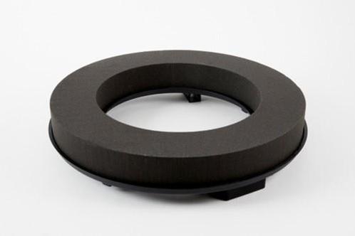 Oasis® eychenne®naylor all black™ krans 30 cm voor vers,, Huis en Inrichting, Woonaccessoires | Kunstplanten en Kunstbloemen, Nieuw