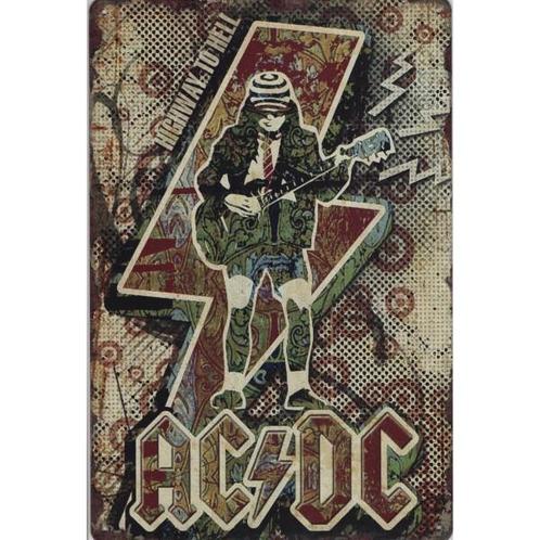 Wandbord - AC/DC Angus Young Highway To Hell, Verzamelen, Muziek, Artiesten en Beroemdheden, Poster, Artwork of Schilderij, Nieuw